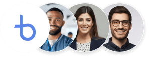 Header photo of two men and a woman, smiling.